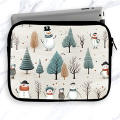 Snowman Snow Christmas Apple Ipad 2/3/4 Zipper Cases