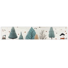 Snowman Snow Christmas Large Premium Plush Fleece Scarf 