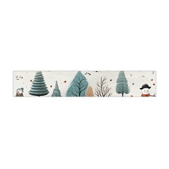 Snowman Snow Christmas Premium Plush Fleece Scarf (mini)