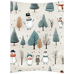 Snowman Snow Christmas Back Support Cushion