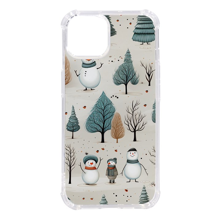 Snowman Snow Christmas iPhone 14 TPU UV Print Case