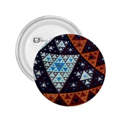 Fractal Triangle Geometric Abstract Pattern 2 25  Buttons