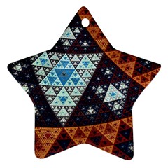 Fractal Triangle Geometric Abstract Pattern Ornament (star)