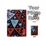 Fractal Triangle Geometric Abstract Pattern Playing Cards 54 Designs (Mini) Front - Heart3