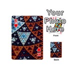 Fractal Triangle Geometric Abstract Pattern Playing Cards 54 Designs (Mini) Front - HeartK