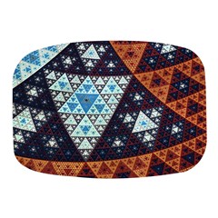 Fractal Triangle Geometric Abstract Pattern Mini Square Pill Box