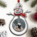 Digital Rebel  Metal Snowman Ornament Front