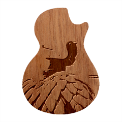 Digital Rebel (7) Guitar Shape Wood Guitar Pick Holder Case And Picks Set