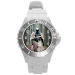 Digital Rebel (11) Round Plastic Sport Watch (L) Front