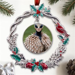 Digital Rebel (14) Metal X mas Wreath Holly Leaf Ornament by 1xmerch