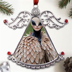 Digital Rebel (14) Metal Angel With Crystal Ornament by 1xmerch