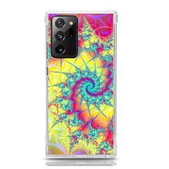 Fractal Spiral Abstract Background Vortex Yellow Samsung Galaxy Note 20 Ultra Tpu Uv Case