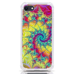 Fractal Spiral Abstract Background Vortex Yellow Iphone Se by Ket1n9