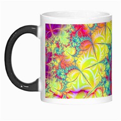 Fractal Spiral Abstract Background Vortex Yellow Morph Mug