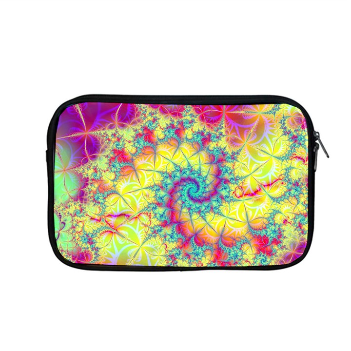 Fractal Spiral Abstract Background Vortex Yellow Apple MacBook Pro 13  Zipper Case