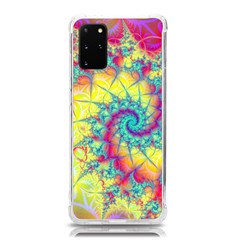 Fractal Spiral Abstract Background Vortex Yellow Samsung Galaxy S20 Plus 6 7 Inch Tpu Uv Case