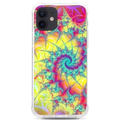 Fractal Spiral Abstract Background Vortex Yellow Iphone 12/12 Pro Tpu Uv Print Case by Ket1n9