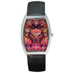 Trippy Garland Barrel Style Metal Watch