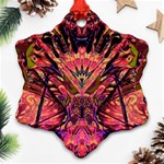 Trippy Garland Snowflake Ornament (Two Sides) Front