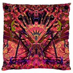 Trippy Garland Large Premium Plush Fleece Cushion Case (one Side)