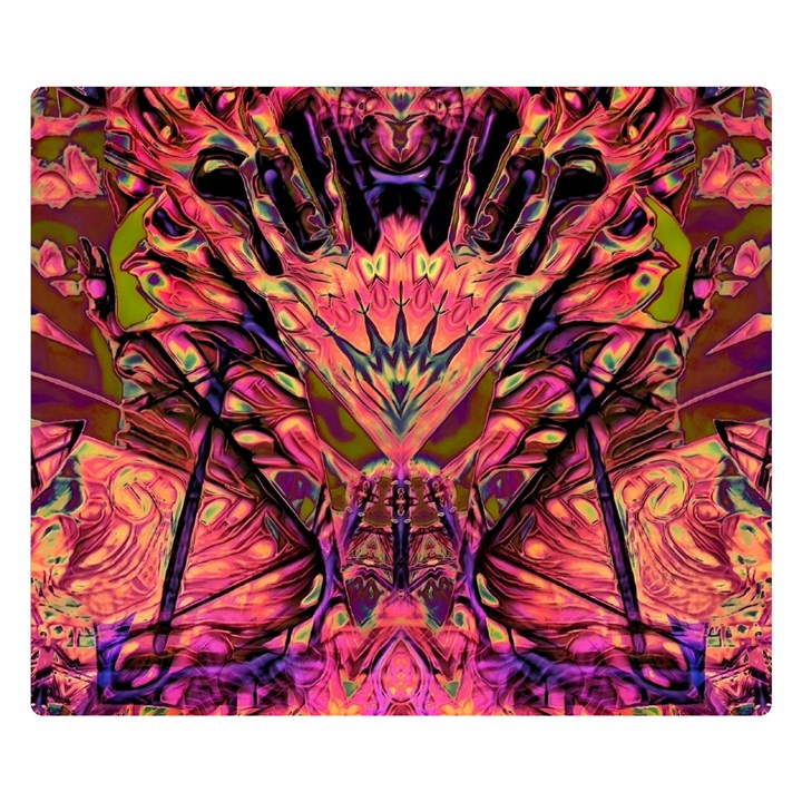 Trippy Garland Premium Plush Fleece Blanket (Small)