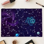 Realistic Night Sky Poster With Constellations Cosmetic Bag (XXL) Front