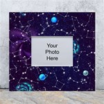 Realistic Night Sky Poster With Constellations White Wall Photo Frame 5  x 7  Front