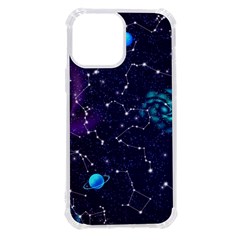 Realistic Night Sky Poster With Constellations Iphone 13 Pro Max Tpu Uv Print Case by Ket1n9