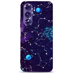 Realistic Night Sky Poster With Constellations Samsung Galaxy S24 Plus 6 7 Inch Black Tpu Uv Case by Ket1n9