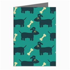 Happy Dogs Animals Pattern Greeting Cards (pkg Of 8)