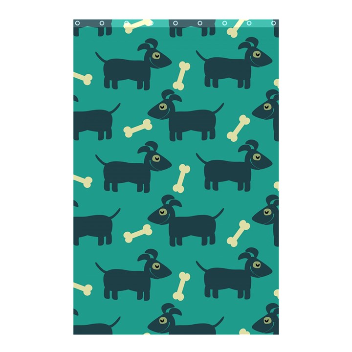 Happy Dogs Animals Pattern Shower Curtain 48  x 72  (Small) 