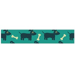 Happy Dogs Animals Pattern Large Premium Plush Fleece Scarf 