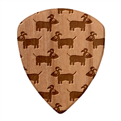 Happy Dogs Animals Pattern Wood Guitar Pick (set Of 10)