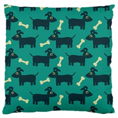 Happy Dogs Animals Pattern 16  Baby Flannel Cushion Case (two Sides)