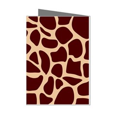 Animal Print Girraf Patterns Mini Greeting Cards (pkg Of 8)