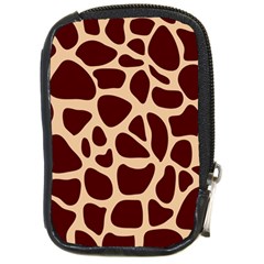 Animal Print Girraf Patterns Compact Camera Leather Case by Ket1n9