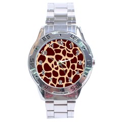 Animal Print Girraf Patterns Stainless Steel Analogue Watch by Ket1n9