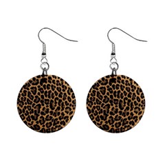 Tiger Skin Art Pattern Mini Button Earrings by Ket1n9