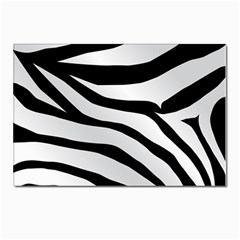 White Tiger Skin Postcard 4 x 6  (pkg Of 10) by Ket1n9