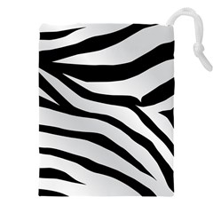 White Tiger Skin Drawstring Pouch (4xl)