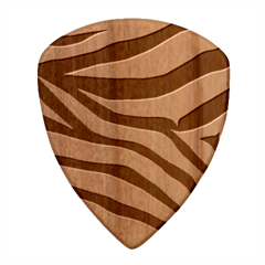 White Tiger Skin Wood Guitar Pick (set Of 10)