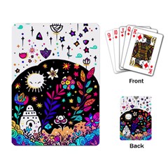 Rainbow Fun Cute Minimal Doodle Playing Cards Single Design (rectangle)