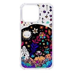 Rainbow Fun Cute Minimal Doodle Iphone 13 Pro Tpu Uv Print Case by Bedest