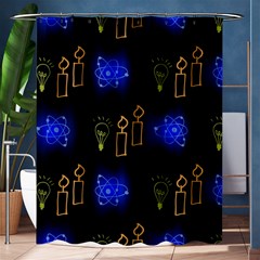 Background Doodles Candles Graphic Shower Curtain 60  X 72  (medium)  by Bedest