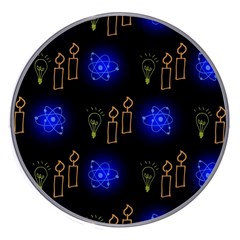 Background Doodles Candles Graphic Wireless Fast Charger(white)