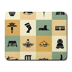 Egyptian Flat Style Icons Small Mousepad