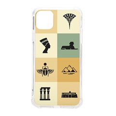 Egyptian Flat Style Icons Iphone 11 Pro Max 6 5 Inch Tpu Uv Print Case by Bedest