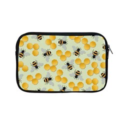 Bees Pattern Honey Bee Bug Honeycomb Honey Beehive Apple Macbook Pro 13  Zipper Case