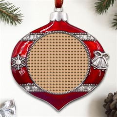 Olimedbege Metal Snowflake And Bell Red Ornament