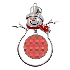 Olimedsalmn Metal Snowman Ornament